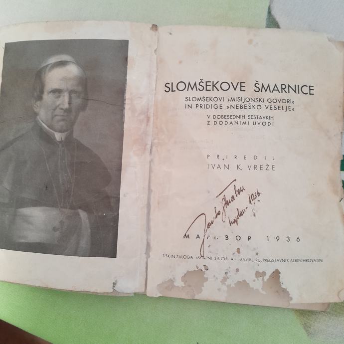 SLOMŠKOVE ŠMARNICE IZ LETA 1936