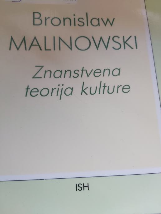 STUDIA HUMANITATIS MALINOWSKI ZNANSTVENA TEORIJA KULTURE