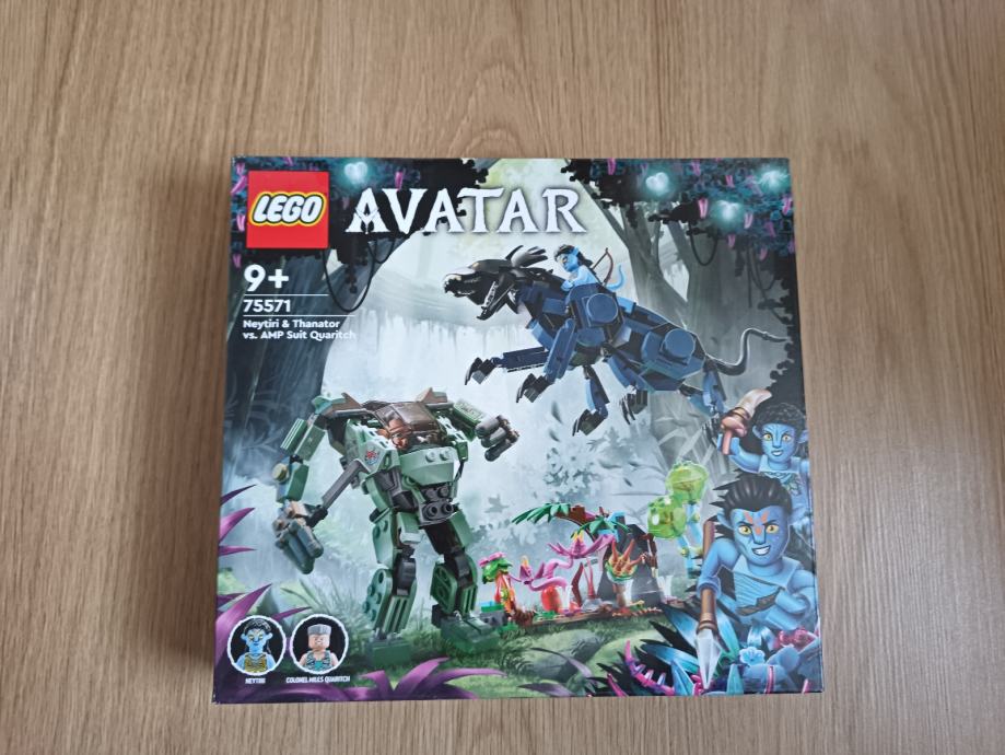 LEGO 75571 neytiri in thanator proti quaritchu v AMP oklepu