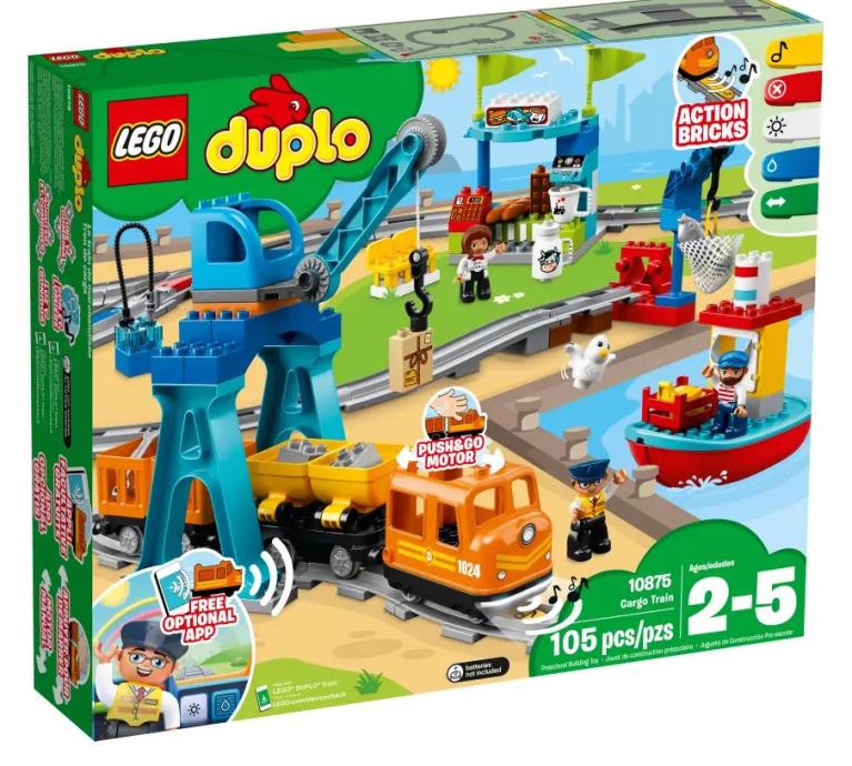 LEGO DUPLO 10875 VLAK LOKOMOTIVA