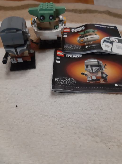 Prodam LEGO STAR WARS Brickheadz Mandalorian and Child