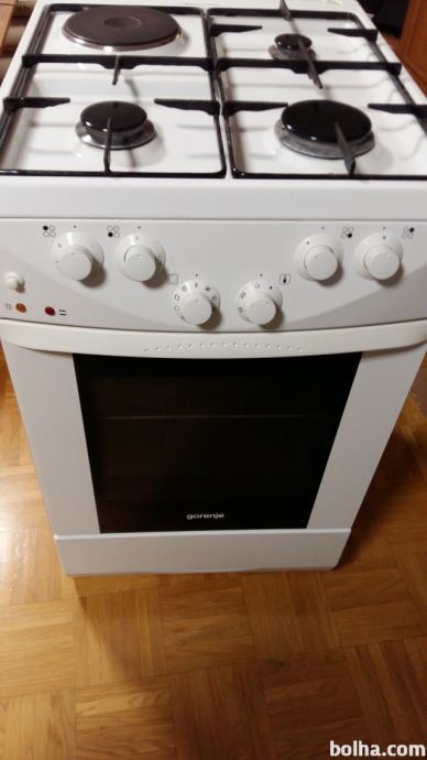 štedilnik GORENJE 3 plin + 1 elektrika 50 cm PREBERITE OPIS