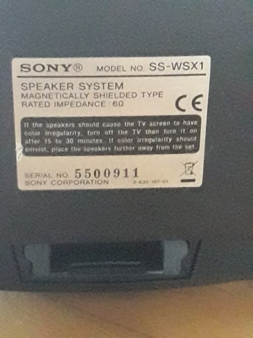 Sony Ss Wsx Speaker Subwoofer