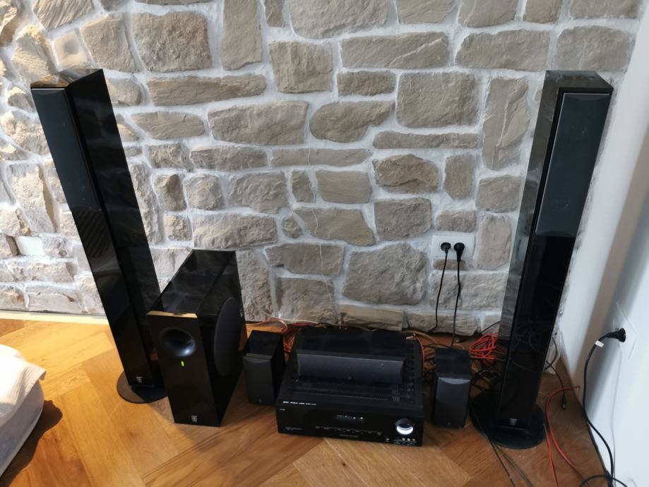 Domači kino Harman Kardon AVR70 in Yamaha NS210