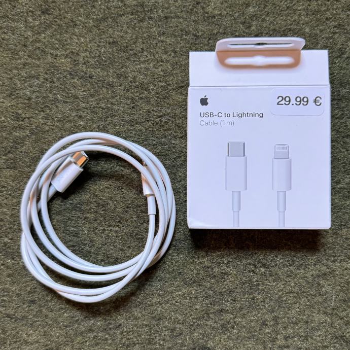 Apple USB-C to Lightning Kabel, Original, Nov (1m)