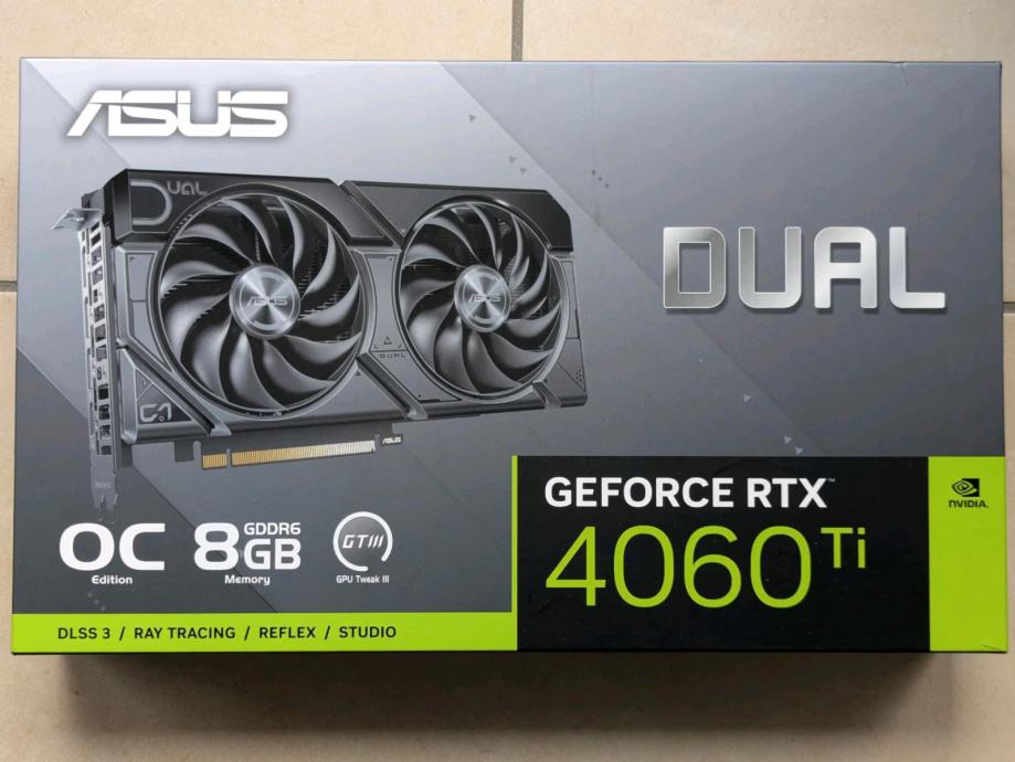 ASUS Dual GeForce RTX™ 4060 Ti OC Edition 8 GB GDDR6