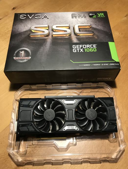 Grafična kartica NVIDIA EVGA GeForce GTX 1060 6GB