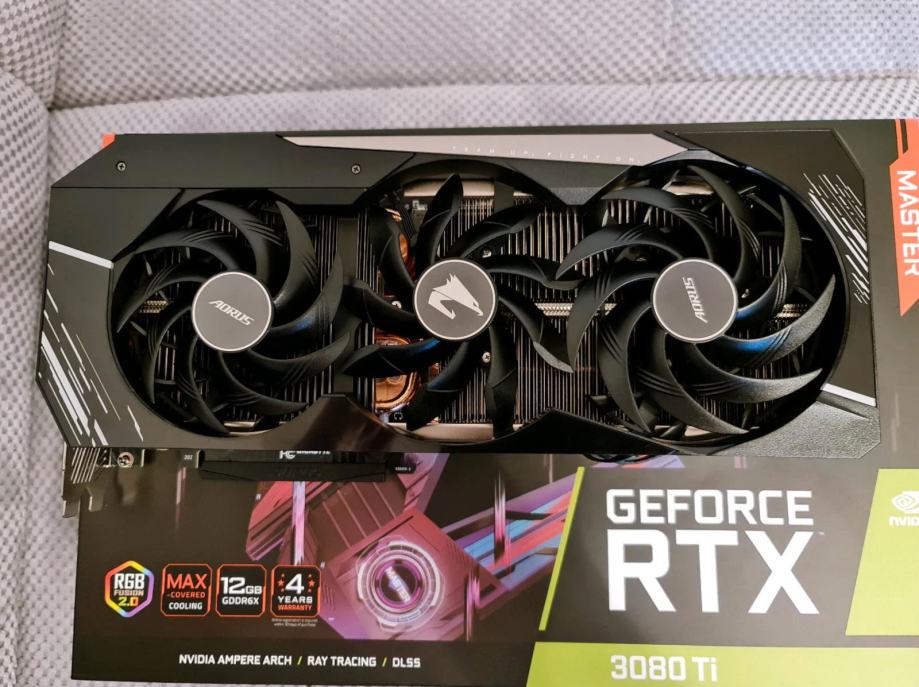 Grafična kartica RTX 3080 Ti Aorus Master 12 GB