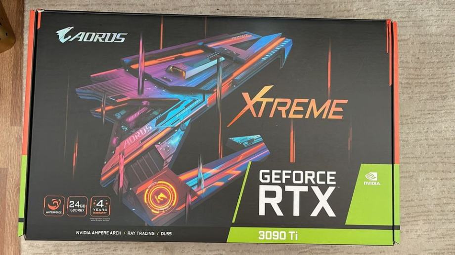 Grafične kartice Nvidia GeForce RTX 3090 Ti AORUS XTREME WATERFORCE