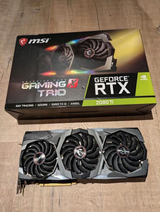 MSI Gaming X Trio Nvidia GeForce RTX 2080 Ti 11GB z originalno embalaž