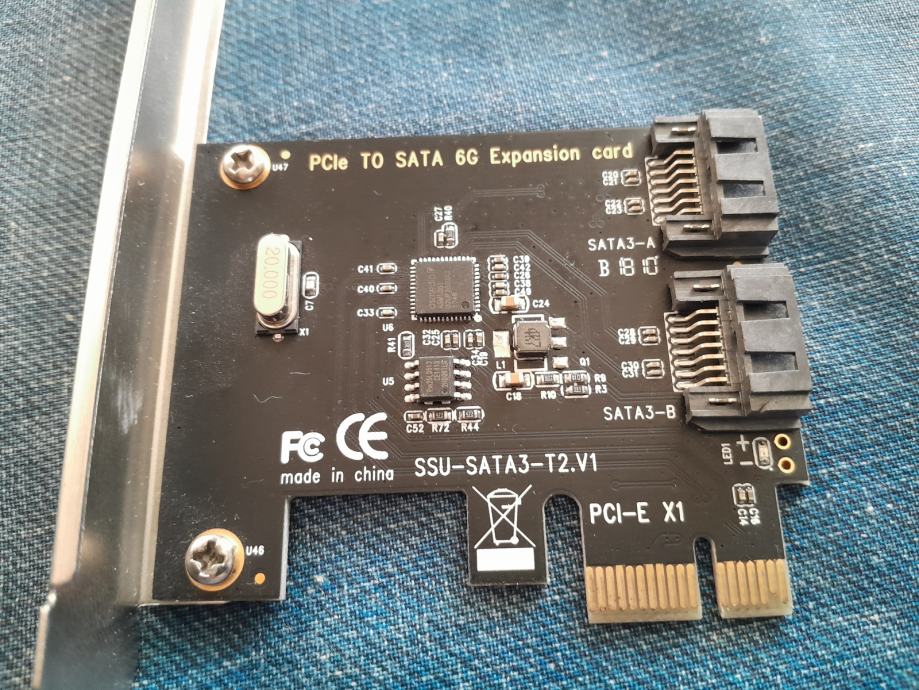 PCIe x1 to SATA III 6G Expansion card