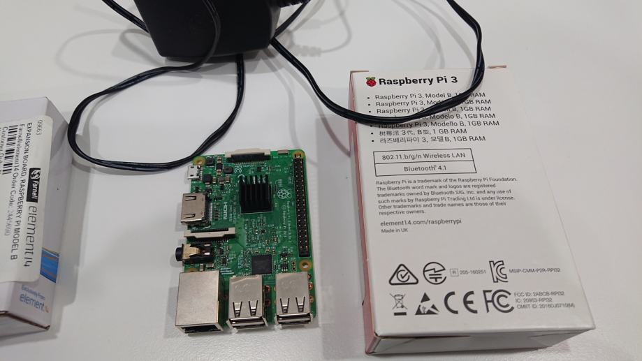 Raspberry Pi 3 B, 1GB RAM, BT 4.1