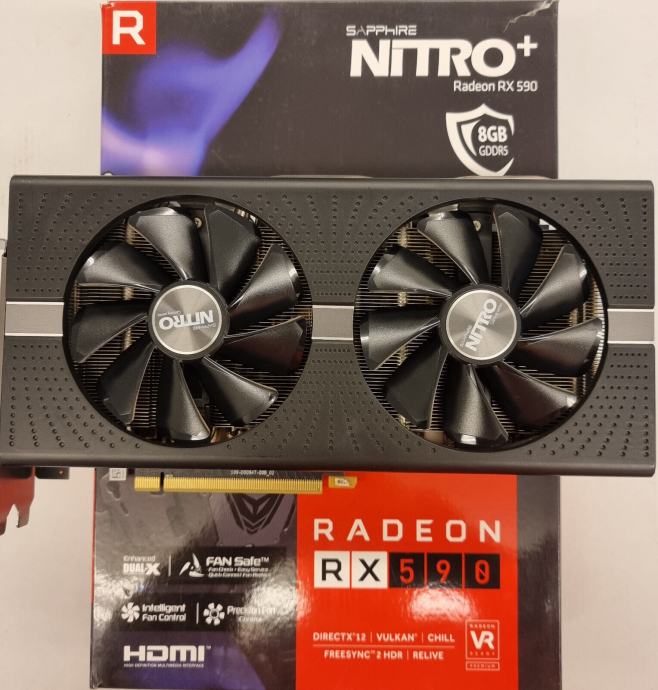 Sapphire RX 590 NITRO+ 8GB + Ryzen 1200, A320M, 8GB