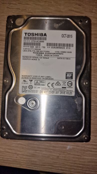 Trdi disk 500gb