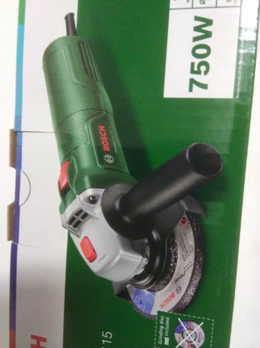 BOSCH KOTNI BRUSILNIK 750W, 115mm