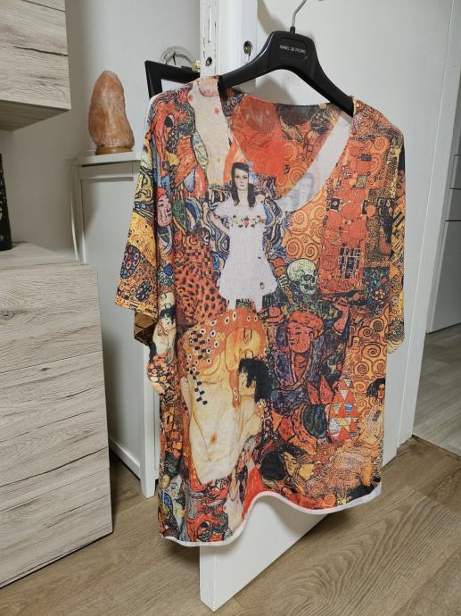 Oversized majica Gustav Klimt vintage, 95% bombaž