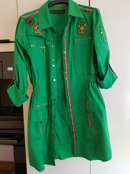 COOGI ORIGINAL ZELENA BOMBŽNA OBLEKA M/L