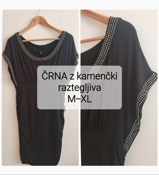 OBLEKA - M+XL ■raztegljiva ■seksi ■kamenčki