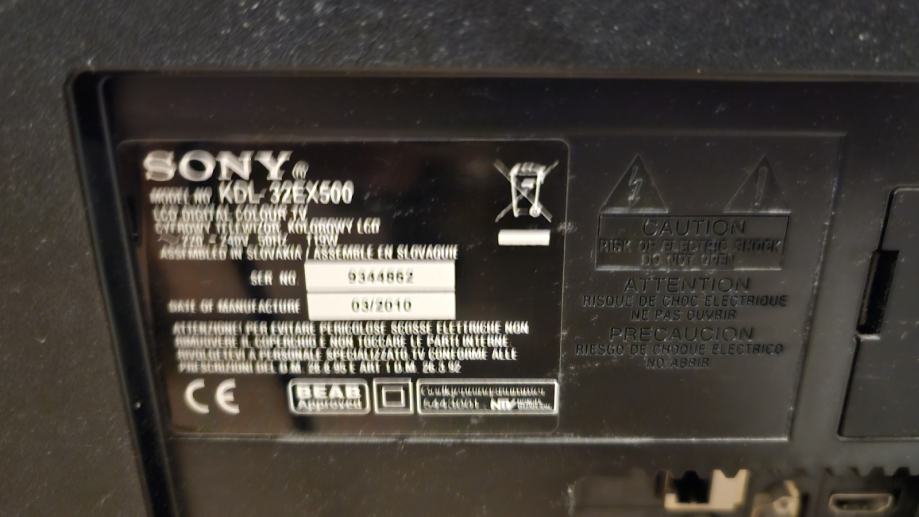 LCD TV Sony KDL 32EX500