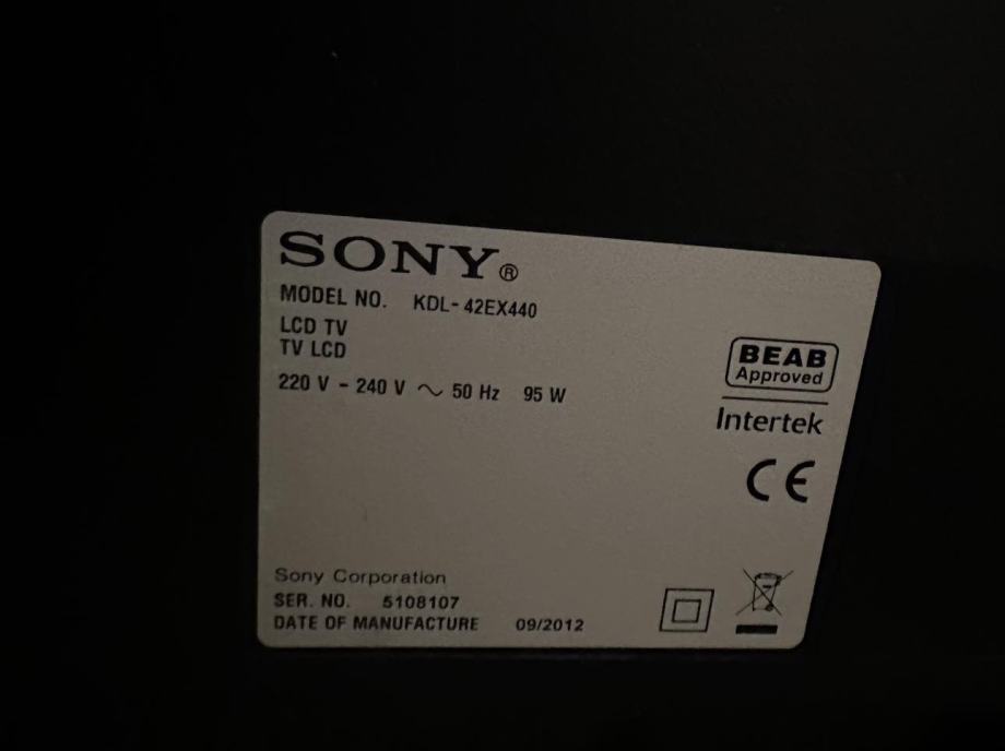 SONY KDL - 42EX440