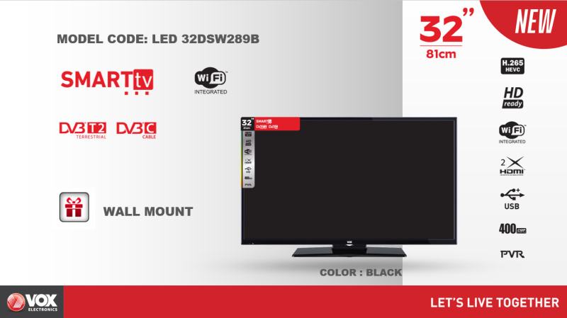 Televizor LED TV 32 VOX 32DSW289B Smart TV