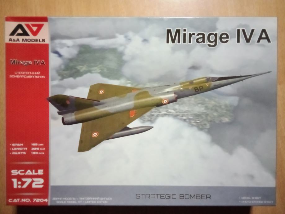 A&A Models 7204 1:72 Mirage IV A + DODATKI!!!