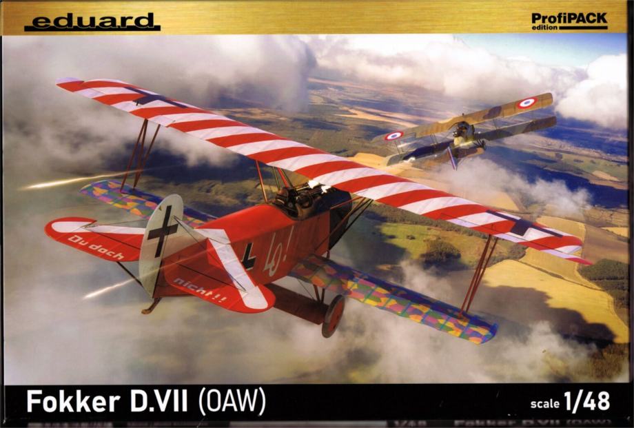 Maketa letala  Eduard 8136 Fokker D.VII (OAW) ProfiPACK