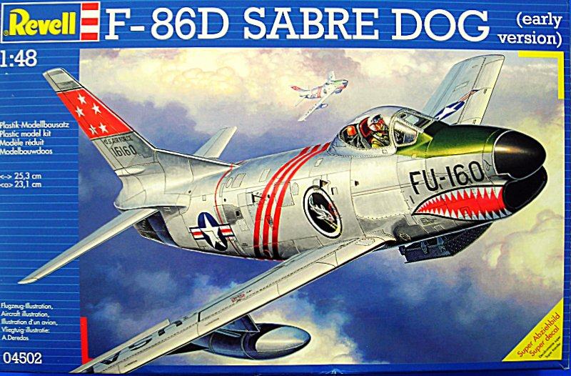 Maketa letala Revell 04502 F-86D Sabre Dog (early version)