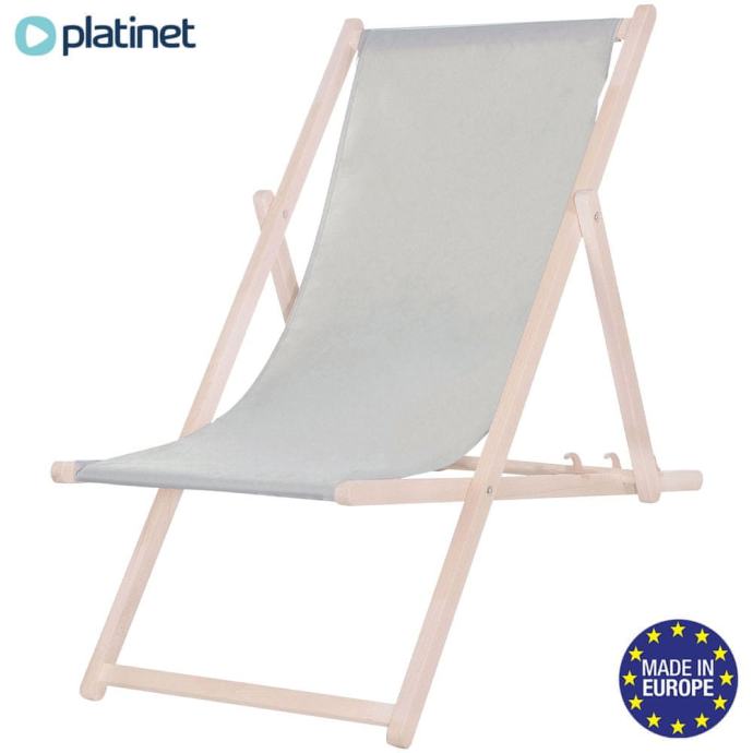 Platinet PSW lesen ležalnik, sivo-bež - rabljeno