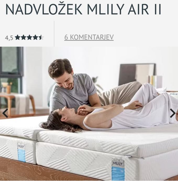 NADVLOŽEK DORMEO MLILY AIR 160X200