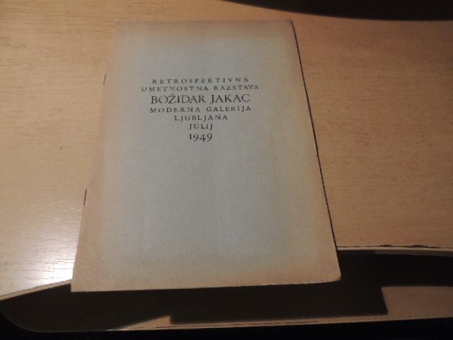 RETROSPEKTIVNA UMETNOSTNA RAZSTAVA BOŽIDAR JAKAC MODERNA GALERIJA