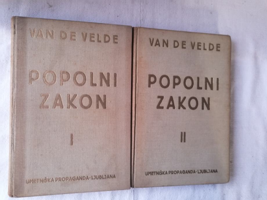 POPOLNI ZAKON 1 in 2 - Th. H. van de Velde (dve knjigi)