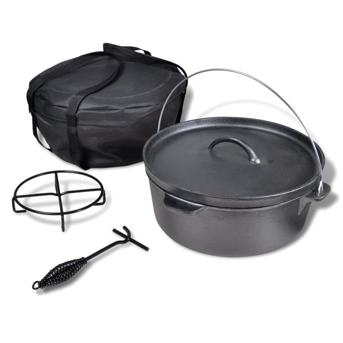 Litoželezni lonec Dutch Oven 11,3 L z dodatki