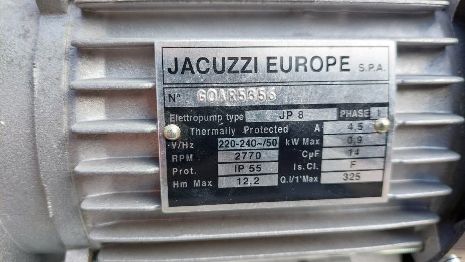Črpalka pumpa motor Jacuzzi Europe JP8