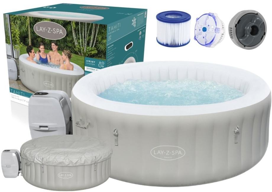 Masažni bazen SPA Jacuzzi 180 cm x 66 cm Bestway z LED lučkami