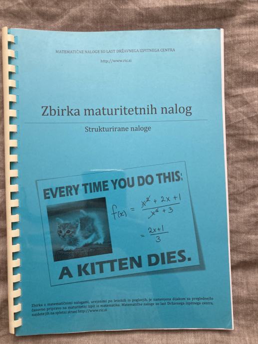 Zbirka maturitetnih nalog