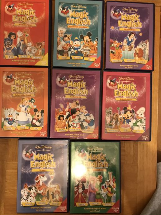 DVD - WALT DISNEY , MAGIC ENGLISH- KINDERLEICHT ENGLISCH LERNEN - 8 DV