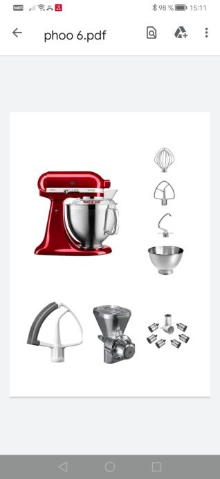 Kitchenaid artisan 5KSM185 set