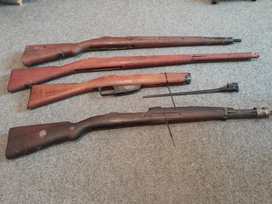 Puška, kopita ww2 , ww1 mauzer, carcano....