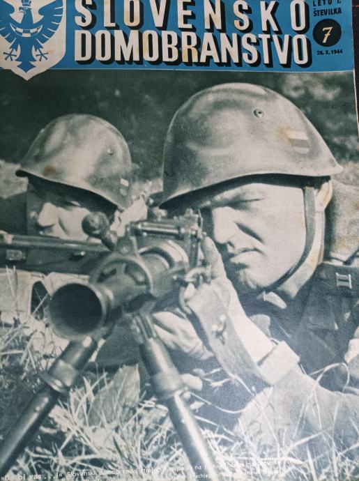 SLOVENSKO DOMOBRANSTVO - 4 x REVIJA - 1944/45