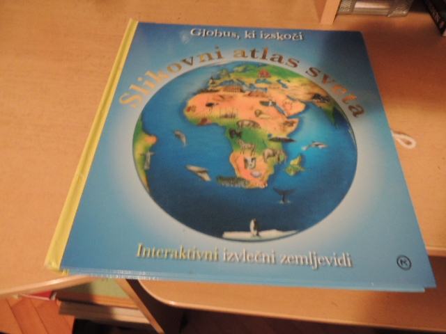 SLIKOVNI ATLAS SVETA GLOBUS, KI IZSKOČI A. PINNINGTON MK 2011