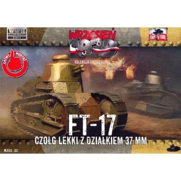 Maketa oklepnik tank FT-17 1/71 1:72