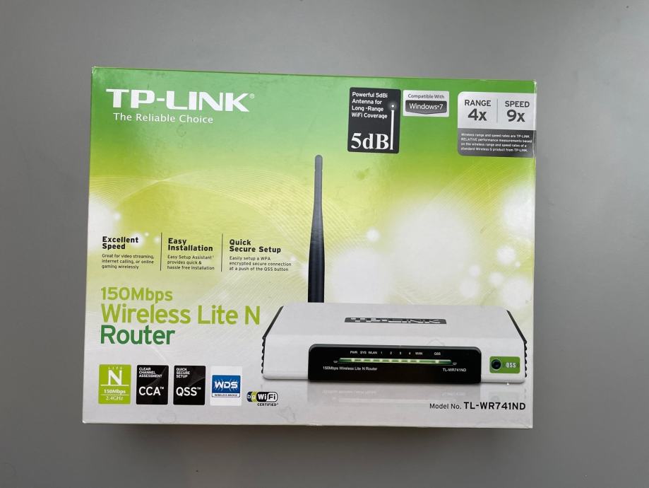 TP LINK WiFi modem TL-WR741ND