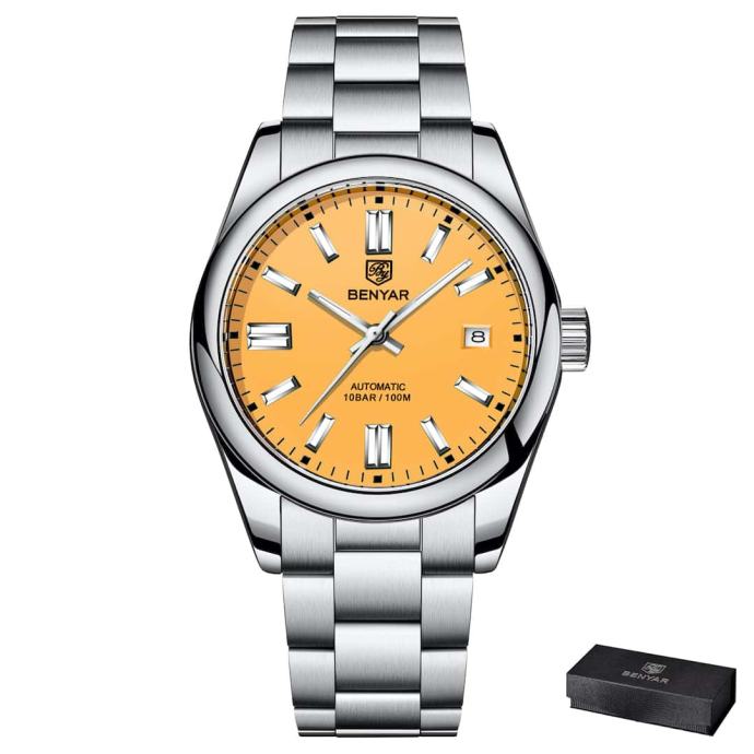 Moška ročna ura Benyar Automatic Perpetual Yellow