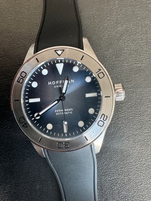 moška ročna ura Hoffman Diver 40 Aqua Blue avtomatik limited edition