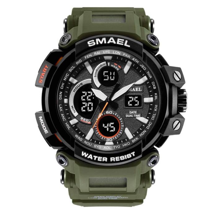 Moška ročna ura Smael S-shock MTGB1000 Army Green