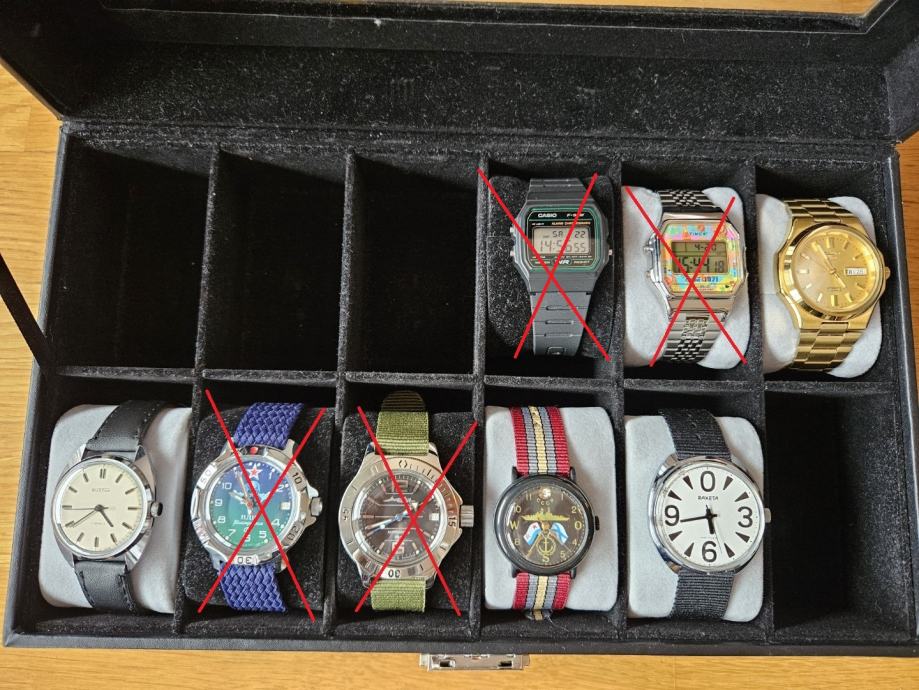 Ročne ure; casio, seiko, timex, vostok, raketa