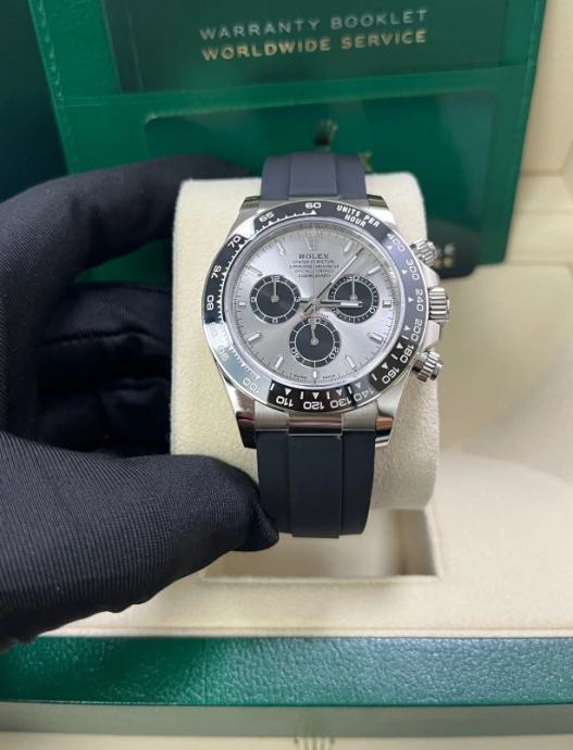 ROLEX DAYTONA SILVER OYSTERFLEX (SOLID SWISS CLON!) ETA cal. 4131 2024