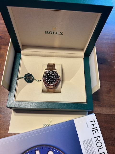 Rolex GMT Master II rose gold nenosen 2023 full set!