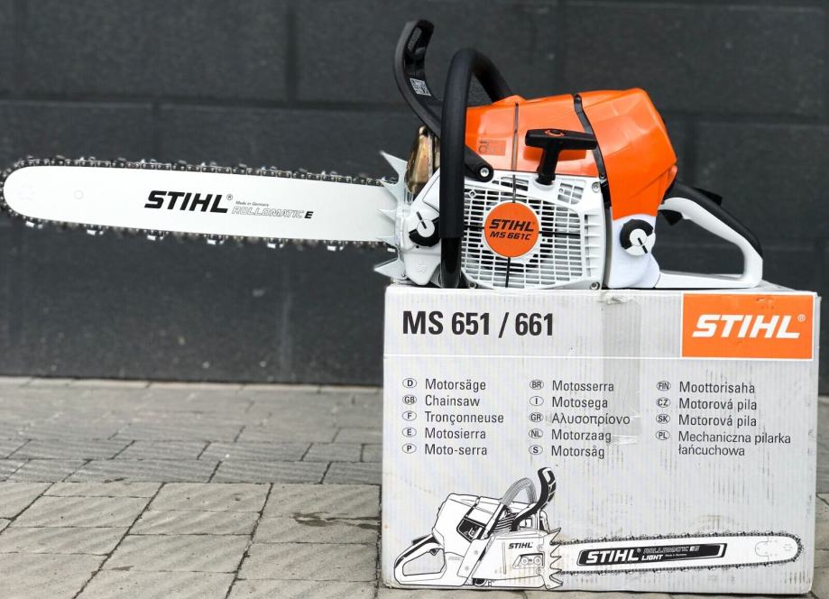 MS661 Verižna žaga Stihl z 32-palčno palico NOVO!